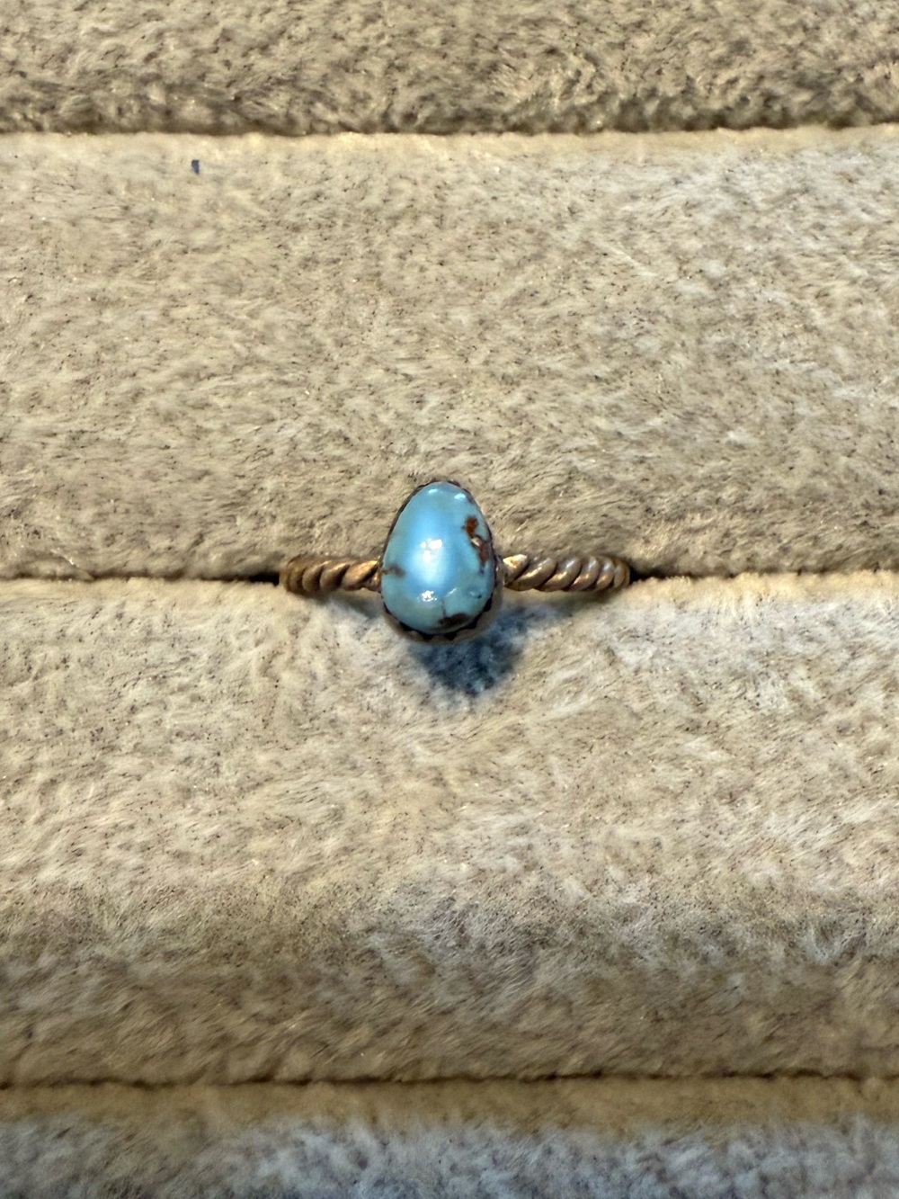 Golden Hills turquoise ring Sz. 7.5